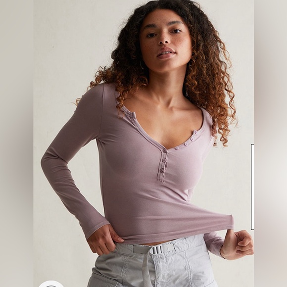 NWT Size XS Pacsun purple washed Henley Top NEVER WORN - Picture 6 of 8